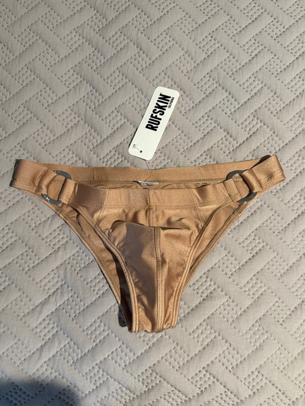 Rufskin Samson mens sepia swim brief new